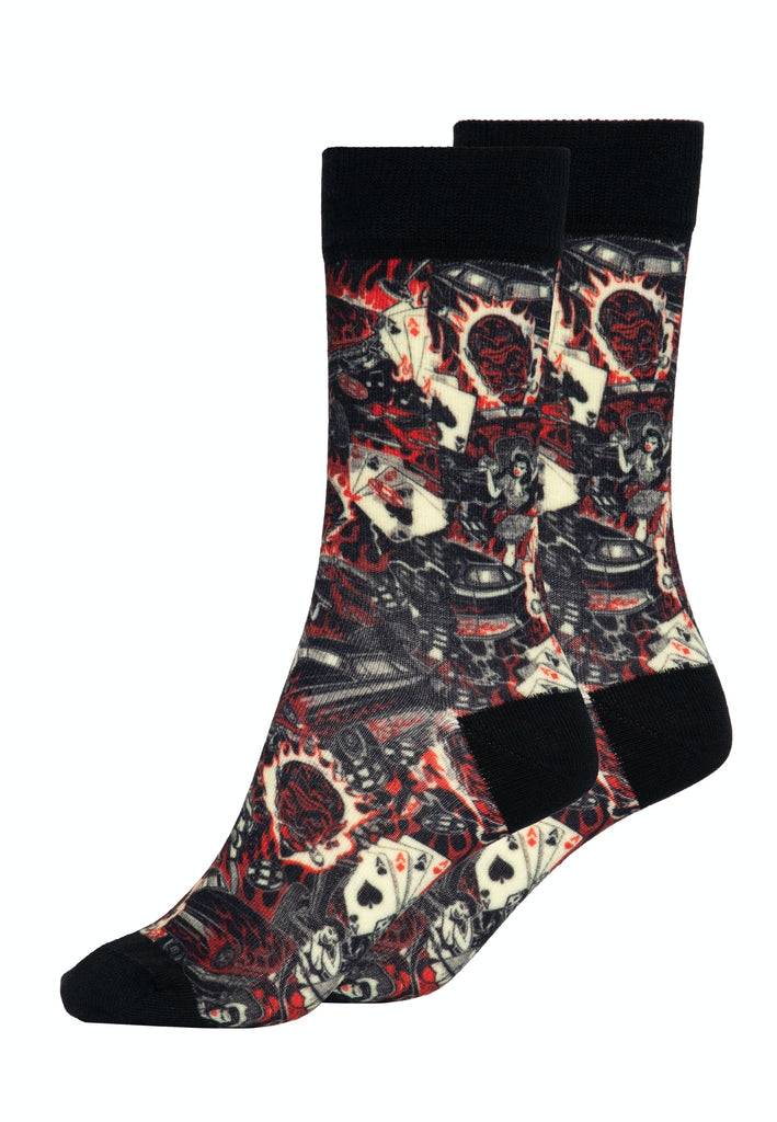 Queen Kerosin Socken «50s Rebel» Saisonschlussverkauf