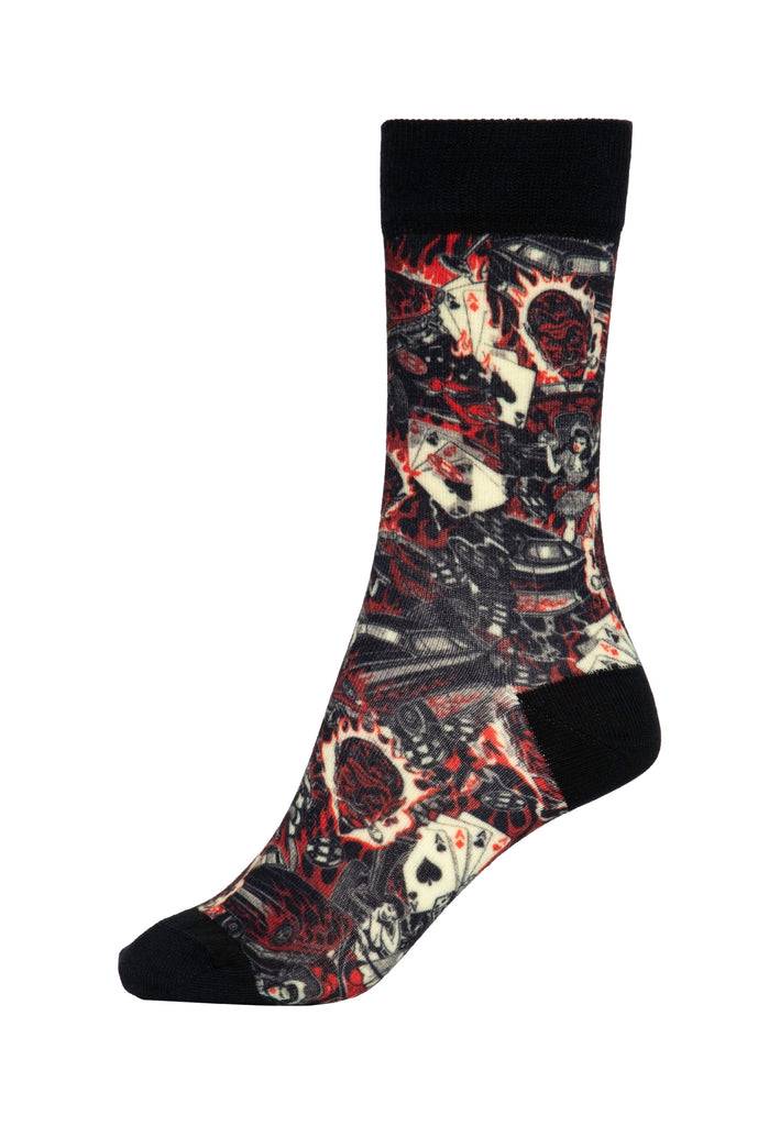 Queen Kerosin Socken «50s Rebel» Saisonschlussverkauf