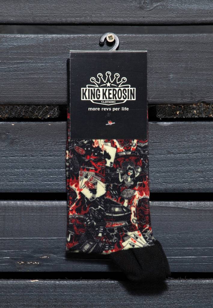 Queen Kerosin Socken «50s Rebel» Saisonschlussverkauf