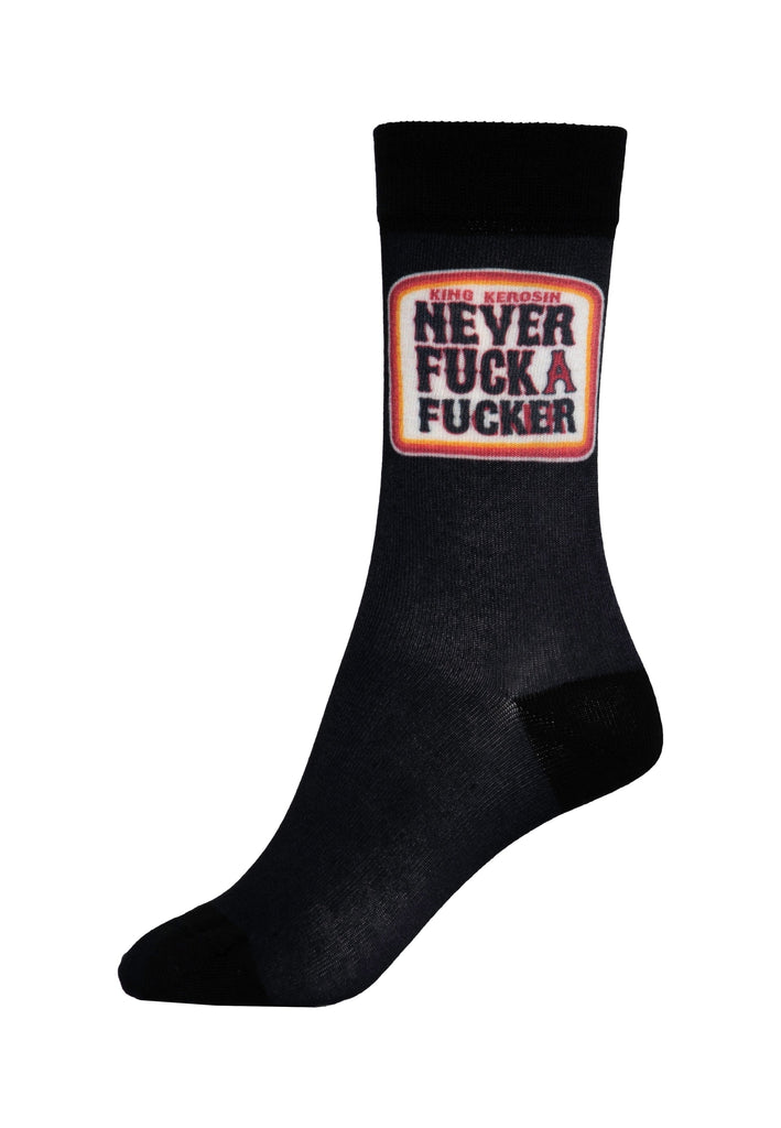 Queen Kerosin Socken «Never Fuck a Fucker» Osterangebot