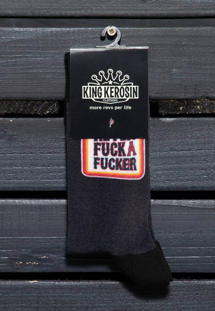 Queen Kerosin Socken «Never Fuck a Fucker» Osterangebot