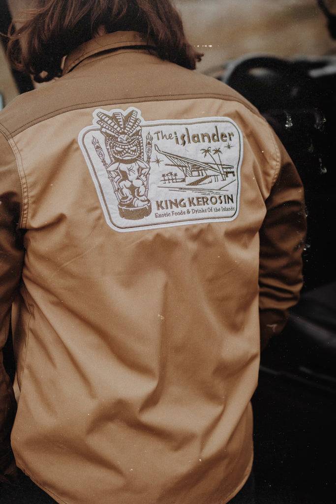 Queen Kerosin Workwear Hemd Langarm «The Islander» Lagerräumung