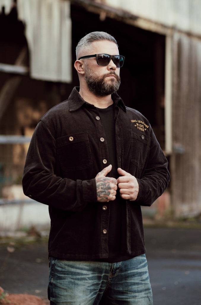 Queen Kerosin Workwear Hemd «Ride Free Live Free» Top Angebot