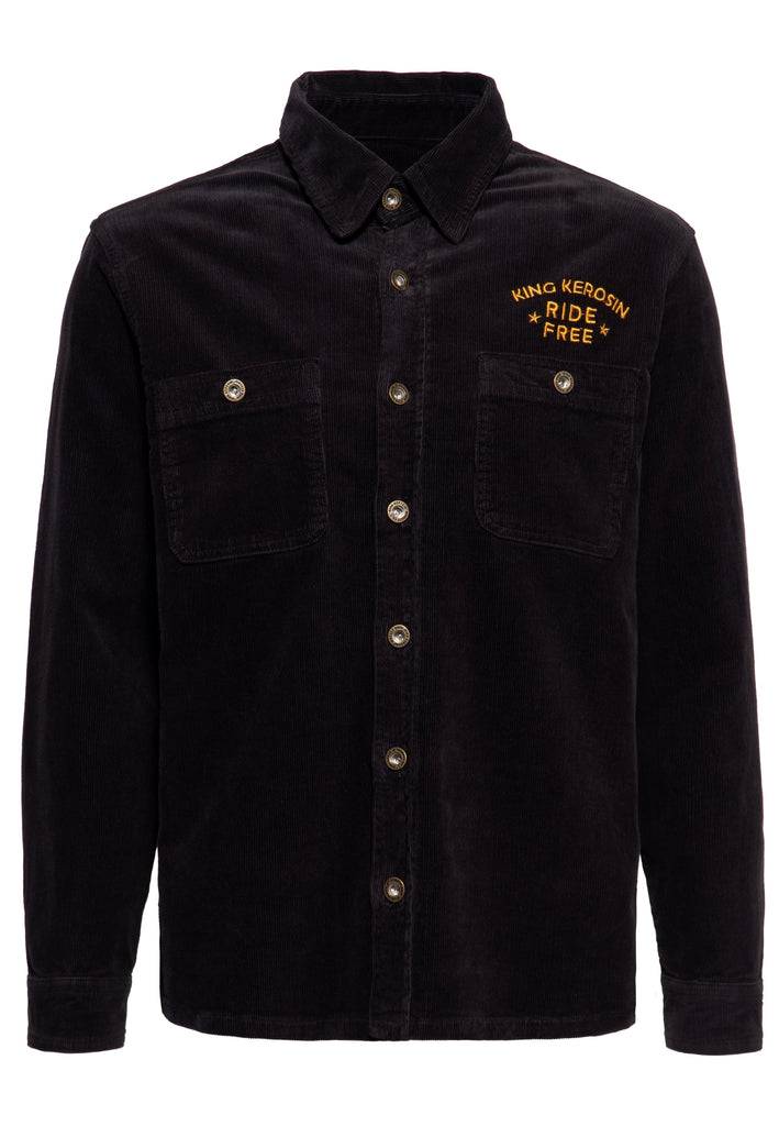 Queen Kerosin Workwear Hemd «Ride Free Live Free» Top Angebot