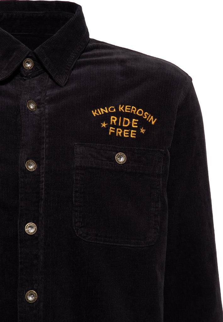 Queen Kerosin Workwear Hemd «Ride Free Live Free» Top Angebot