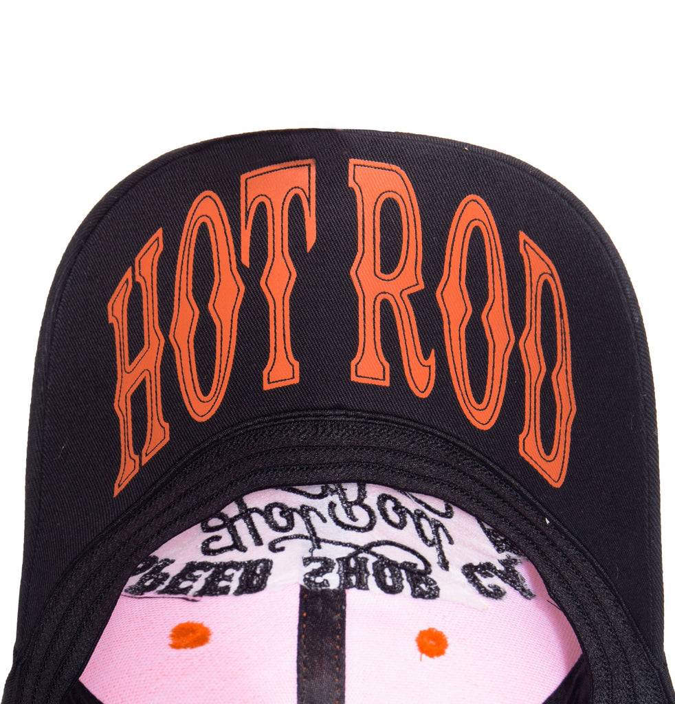 Queen Kerosin Baseball Cap mit Print auf der Schirmunterseite «Hot Rod» VIP-Rabatte