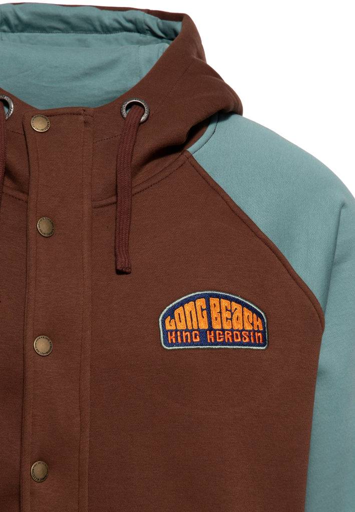 Queen Kerosin Kapuzen-Sweatjacke «Long Beach» Fabrikladen