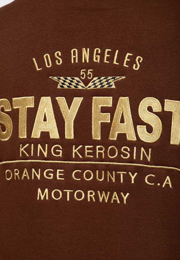 Queen Kerosin Kapuzen-Sweatjacke «Stay Fast» Begrenzt auf 3 Tage