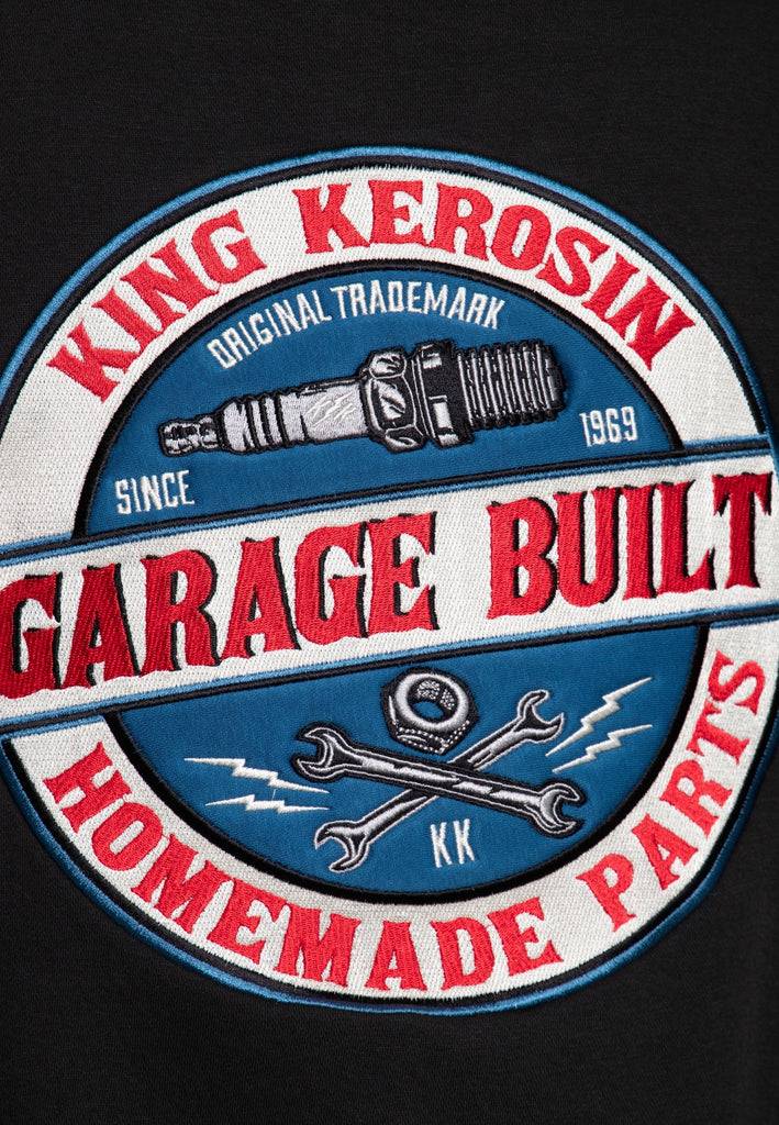 Queen Kerosin Kapuzen-Sweatjacke «Garage Built» Speichern exportieren