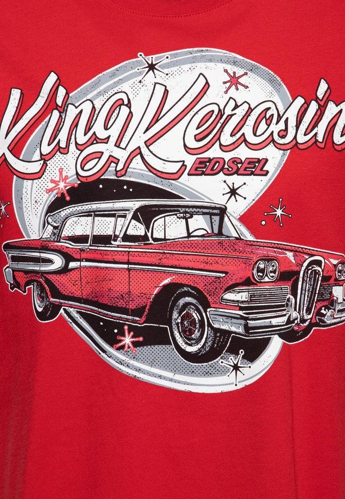 Queen Kerosin Print T-Shirt «Edsel» Hotsell