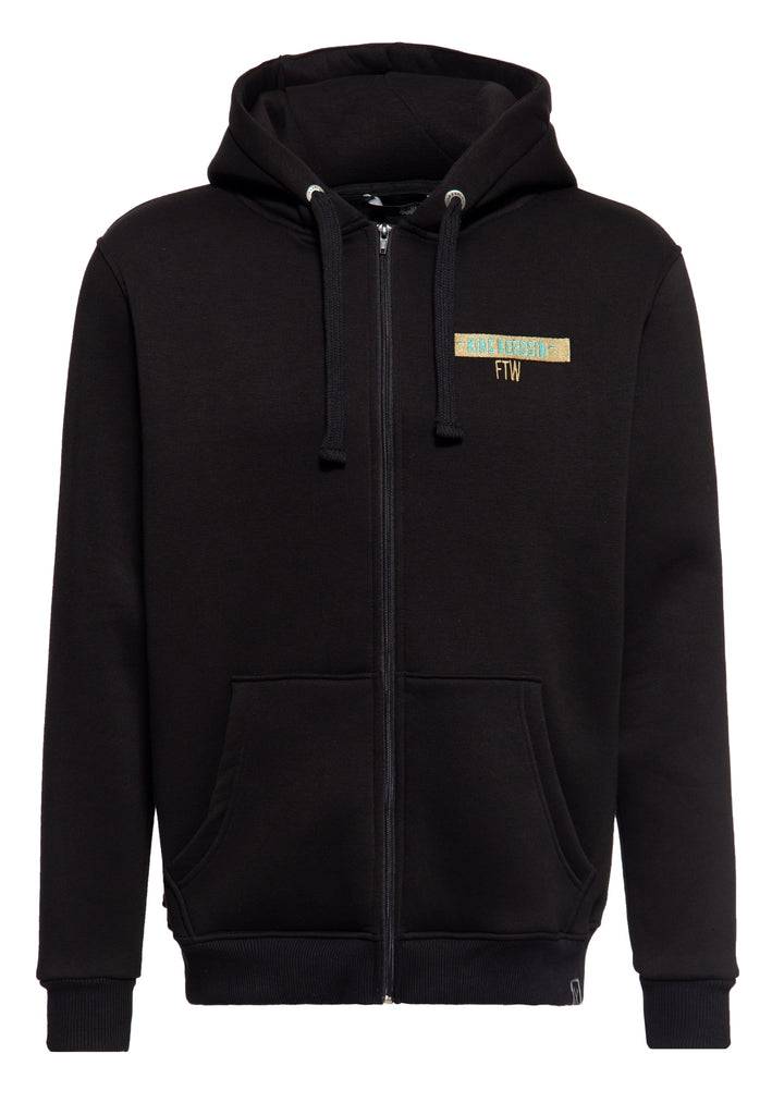 Queen Kerosin Basic Zip Hoodie «Don't Tread» Fabrik Onlineshop