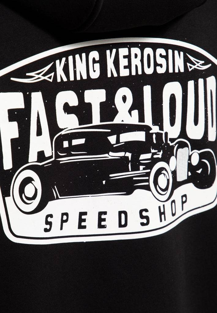 Queen Kerosin Zip Hoodie «Fast & Loud» Fabrikpreis