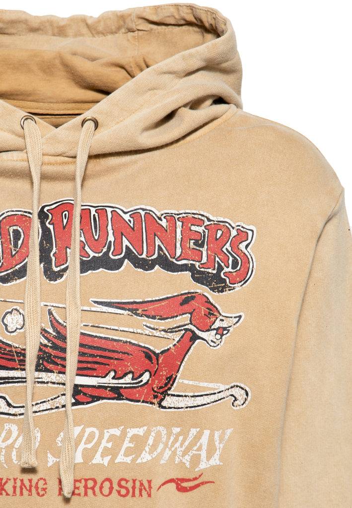 Queen Kerosin Acid washed Hoodie «Road Runners» Günstig kaufen