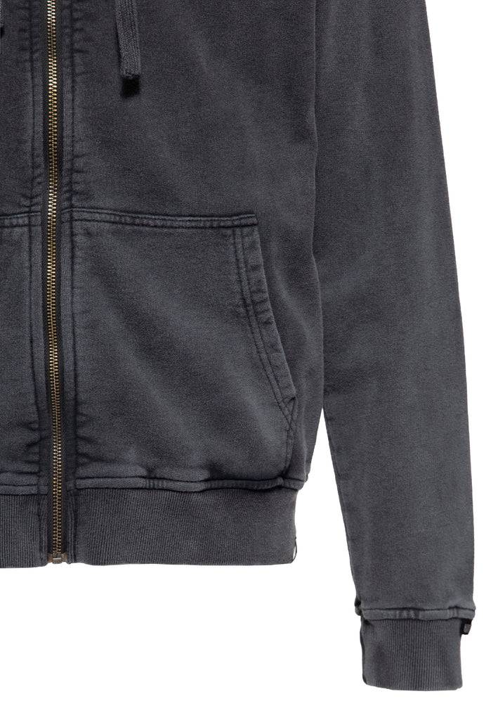 Queen Kerosin Acid washed Zip Hoodie «Psychedelic Custom Chopper» Versandkostenfrei