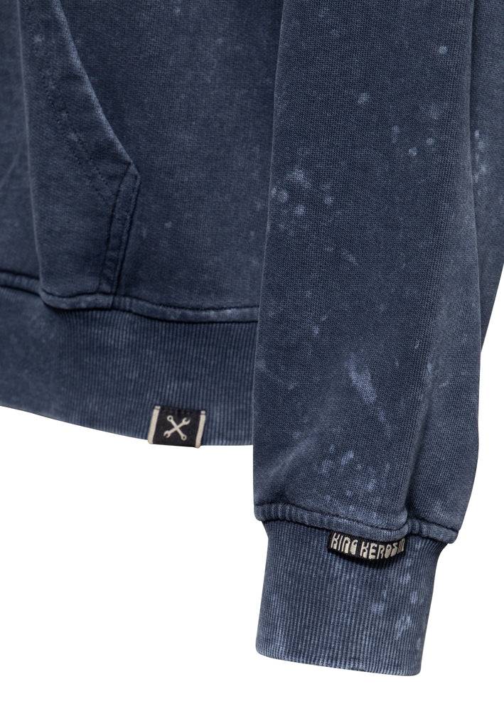 Queen Kerosin Sweatjacke Acidwash «Hit The Road Jack» Saisonschlussverkauf