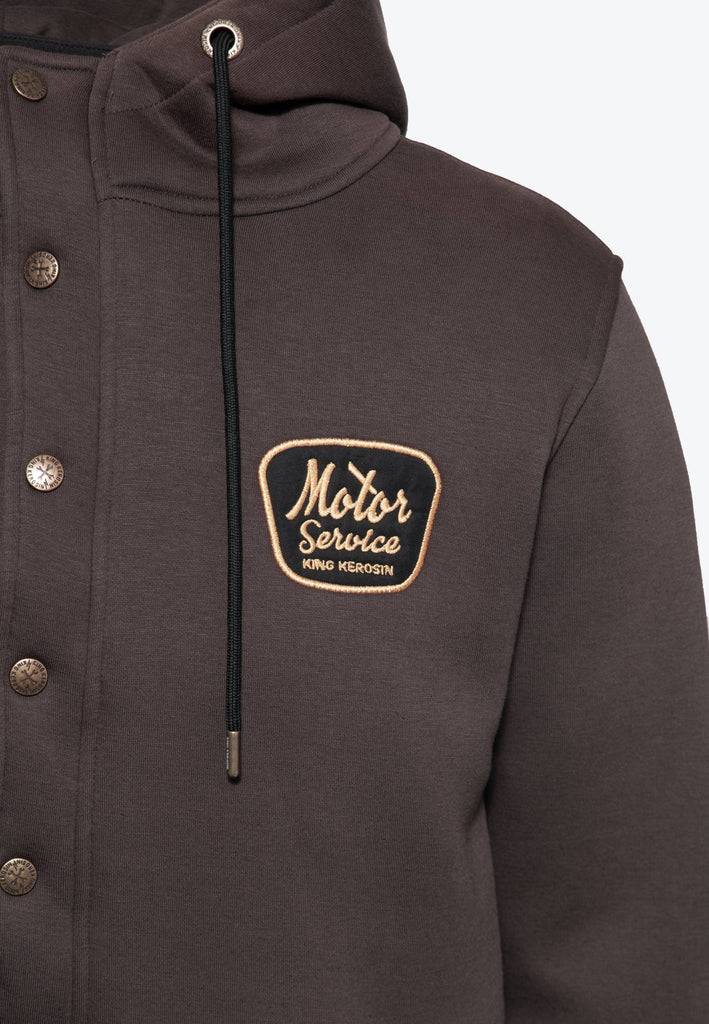 Queen Kerosin Outdoor Sweatjacke «KK Adventure Gear - Detroit Motor Service» Neueste Mode