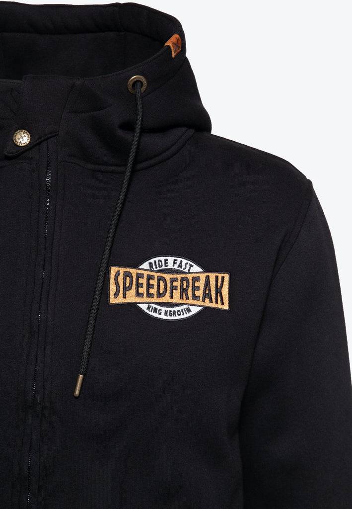 Queen Kerosin Outdoor Sweatjacke «K.K. Adventure Gear - Speedfreak» Exklusive Angebote
