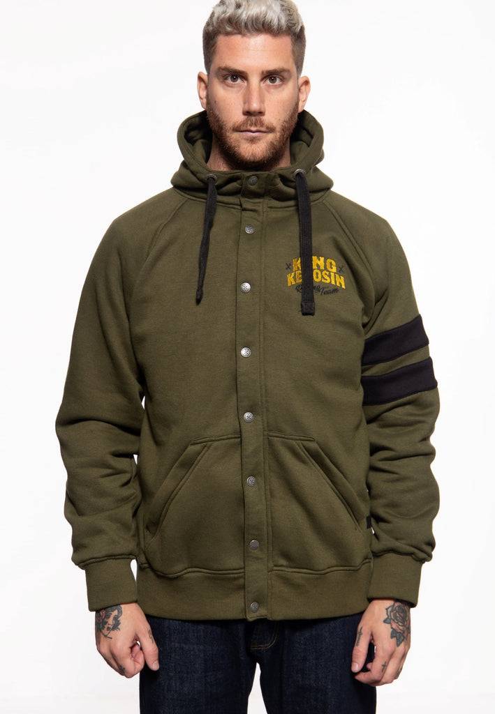 Queen Kerosin Sweatjacke mit Kapuze «Speedway Kings» Räumungsverkauf