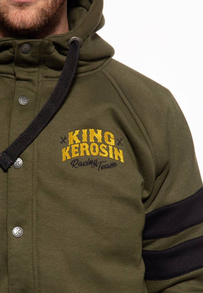 Queen Kerosin Sweatjacke mit Kapuze «Speedway Kings» Räumungsverkauf
