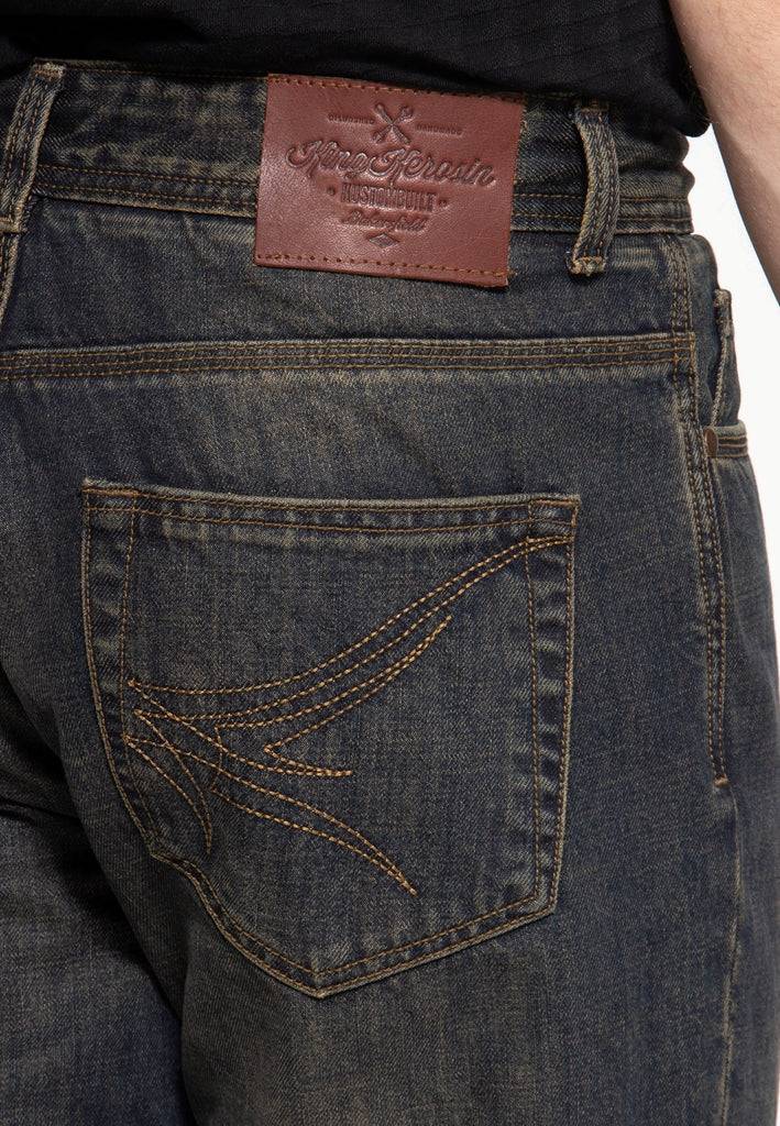 Queen Kerosin 5-Pocket Jeans Tint Wash «Scott» Wochenangebot