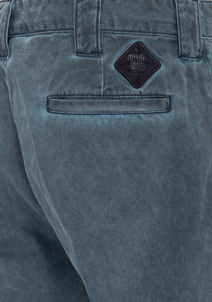 Queen Kerosin Workwear Shorts in Oil-Washed Optik «Garage Wear» Letzte 3 Tage