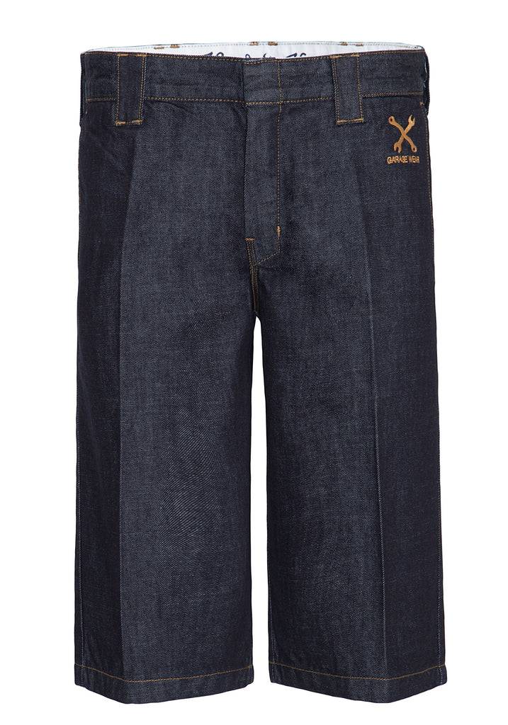 Queen Kerosin Workwear Shorts in Oil-Washed Optik «Garage Wear» Letzte 3 Tage