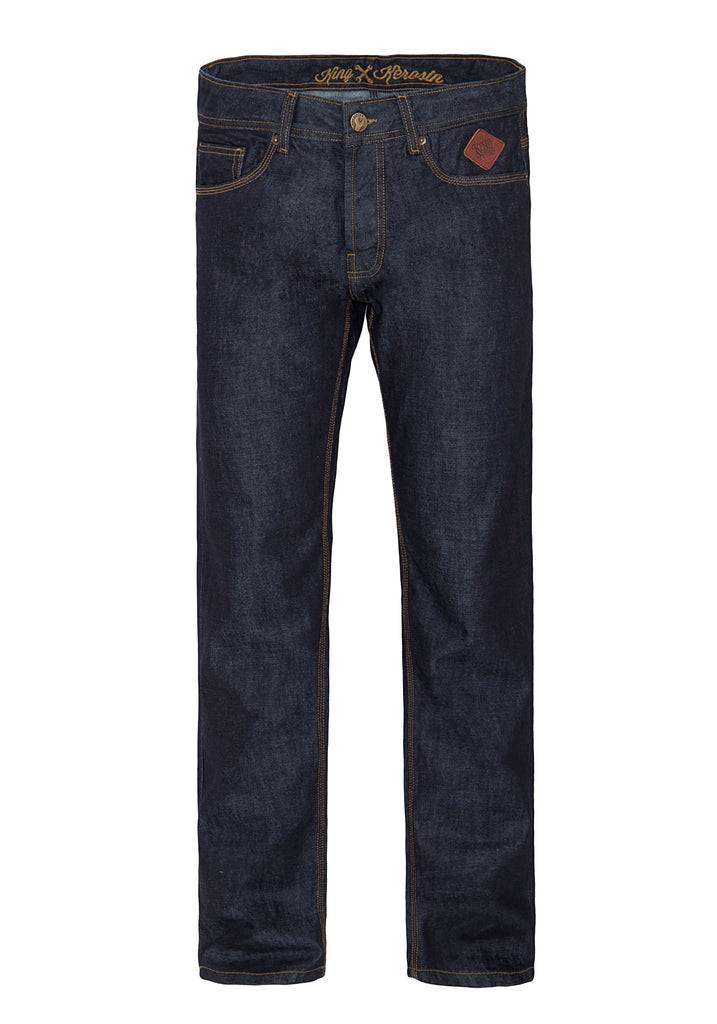 Queen Kerosin Regular Fit Jeans in dark blue mit Logo-Patch «Robin» JETZT KAUFEN