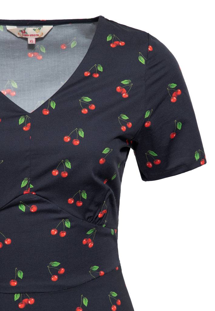 Queen Kerosin Swingkleid «Cherry» Zeitbegrenzte Promotion