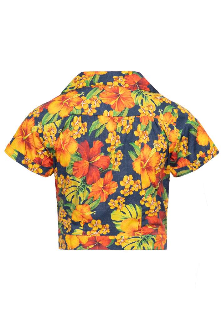 Queen Kerosin Hawaiibluse «Hibiskus» Bis zu 50% Rabatt