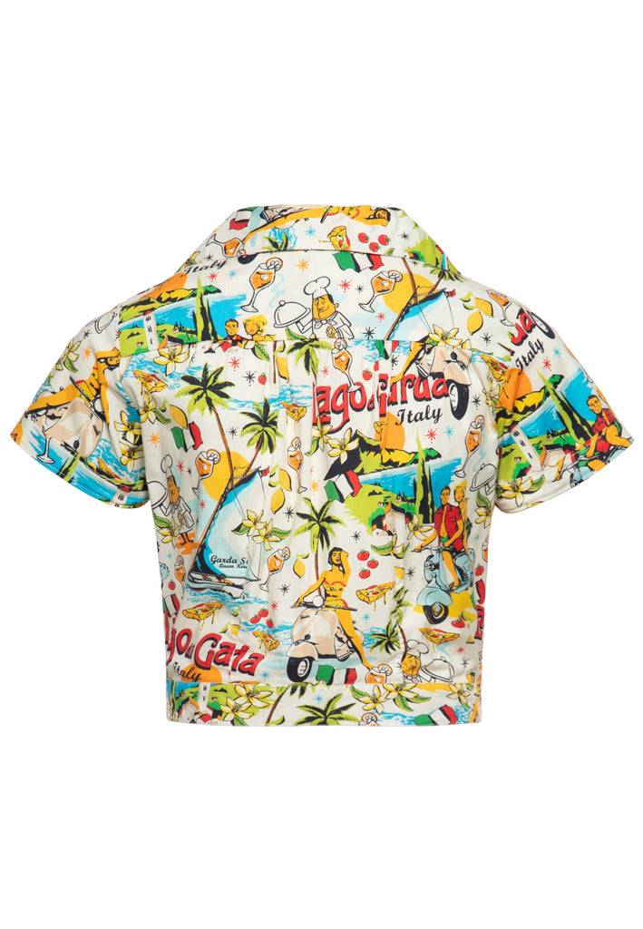 Queen Kerosin Hawaiibluse «Lago di Garda» Bis zu 60% Rabatt