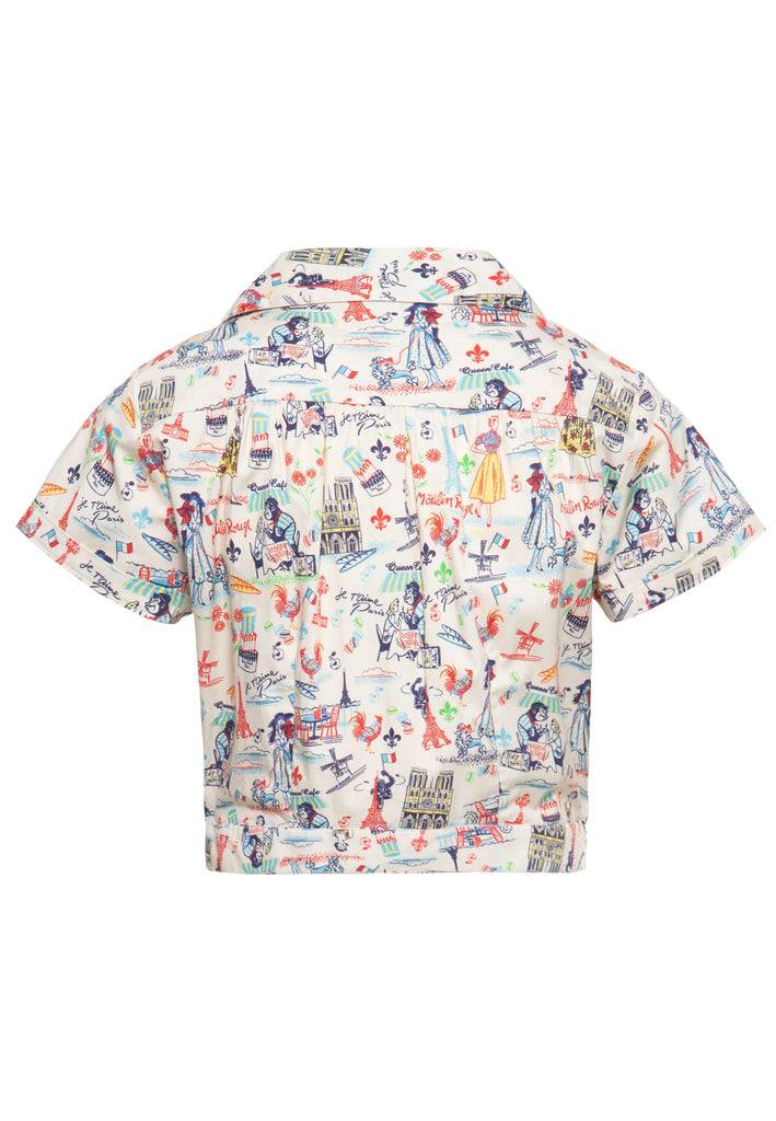 Queen Kerosin Hawaiibluse «Paris» Bis zu 65% Rabatt