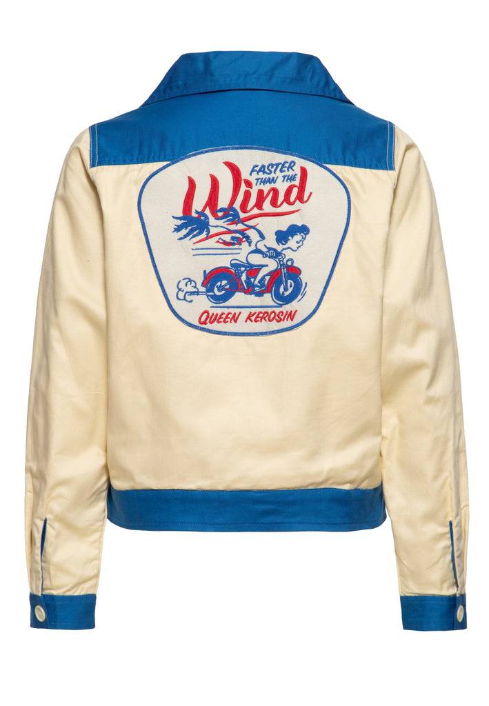 Queen Kerosin Workwear Jacke «Faster Then The Wind» Bis zu 55% Rabatt