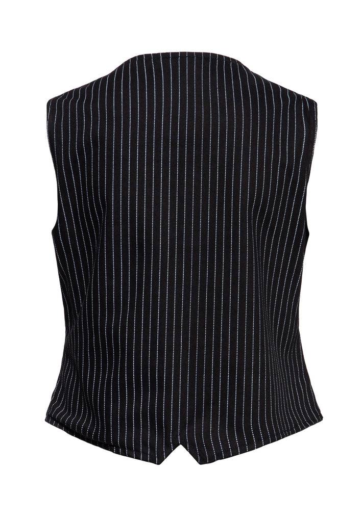 Queen Kerosin Pinstripe Weste 50% Rabatt mit kostenlosem Versand