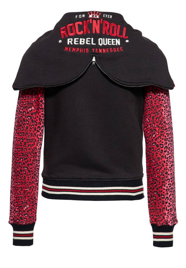 Queen Kerosin College Jacke «Rock'n'Roll Rebel Queen» Black Friday Preise