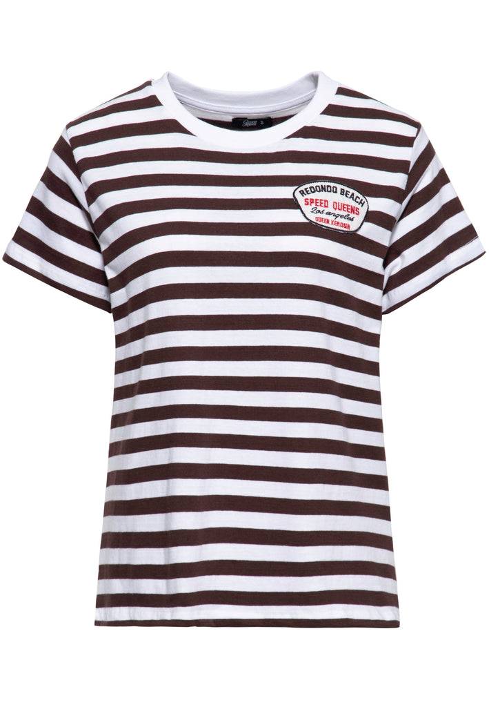 Queen Kerosin T-Shirt «Redondo Beach - Speed Queens» Rabatte dieses Monats