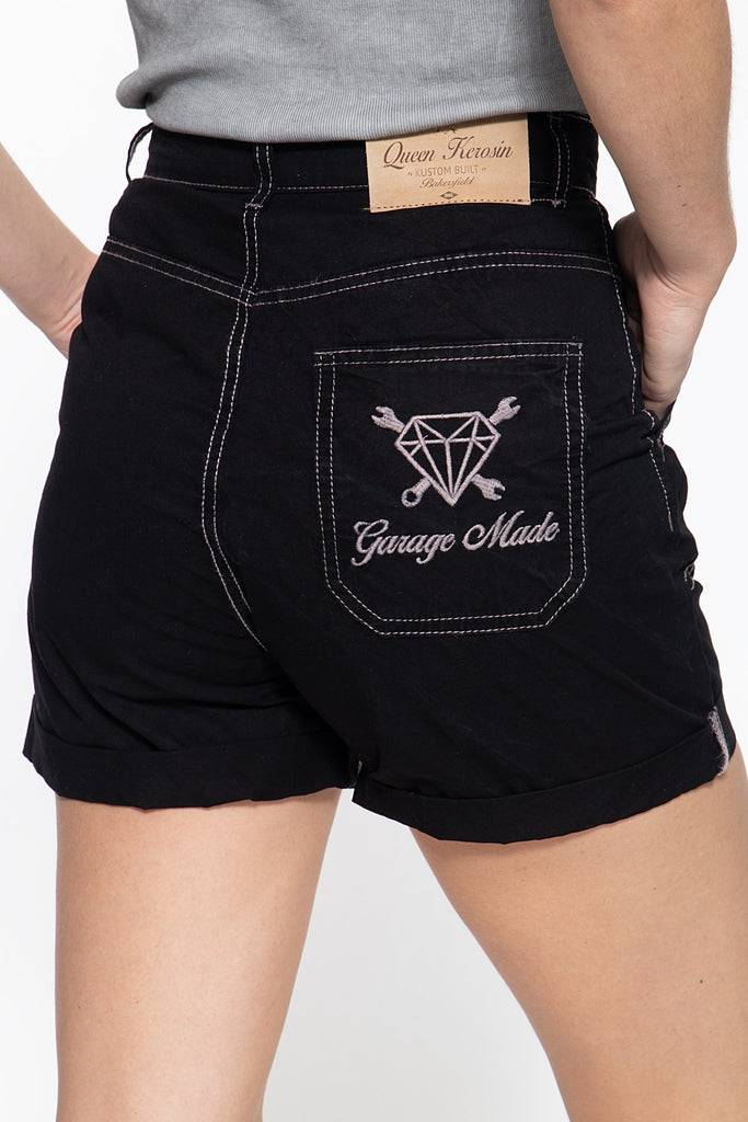 Queen Kerosin Damenshorts mit verstecktem Verschluss Rabatt
