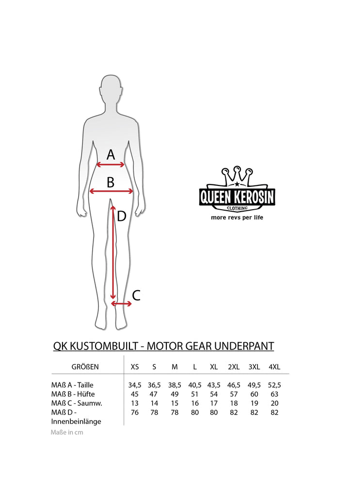 Queen Kerosin Motorradunterhose «Kustombuilt - Motor Gear» Flash Sale