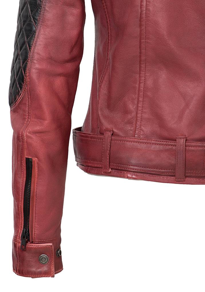 Queen Kerosin Lederjacke im Racing Look Preisnachlass