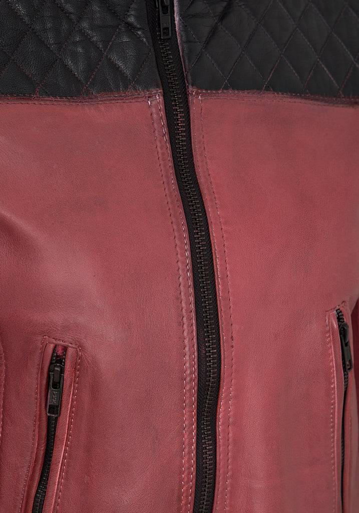 Queen Kerosin Lederjacke im Racing Look Preisnachlass