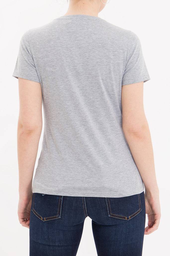Queen Kerosin Melange Shirt aus Melange Jersey mit Front Motiv «Drive Fast» Black Friday