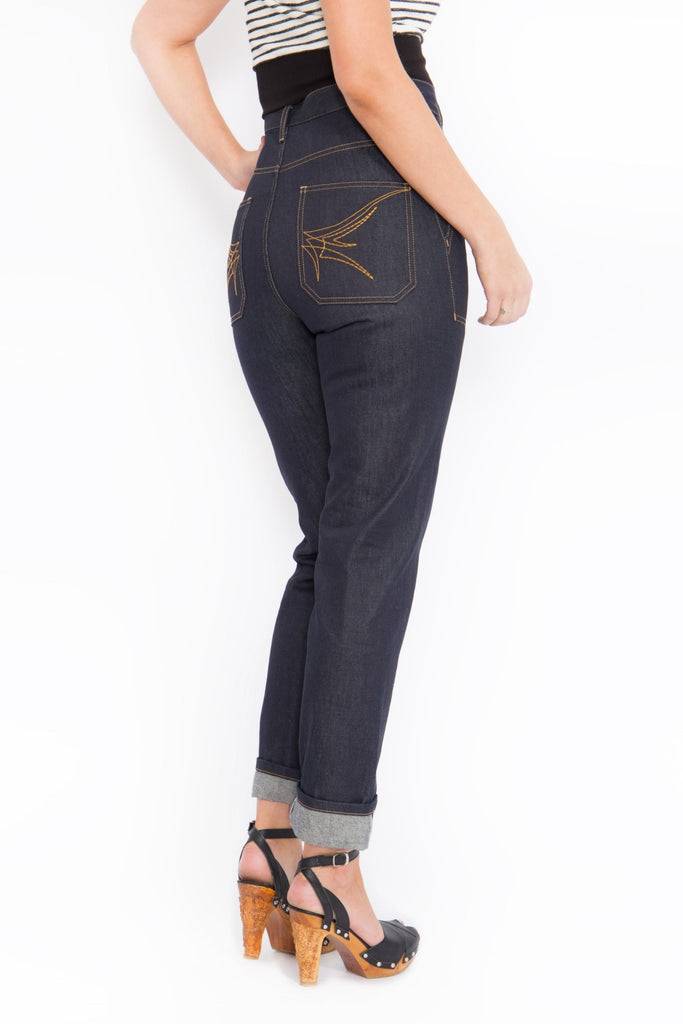 Queen Kerosin Authentic Selvedge Jeans «Red Selvedge» Jubiläumsangebot