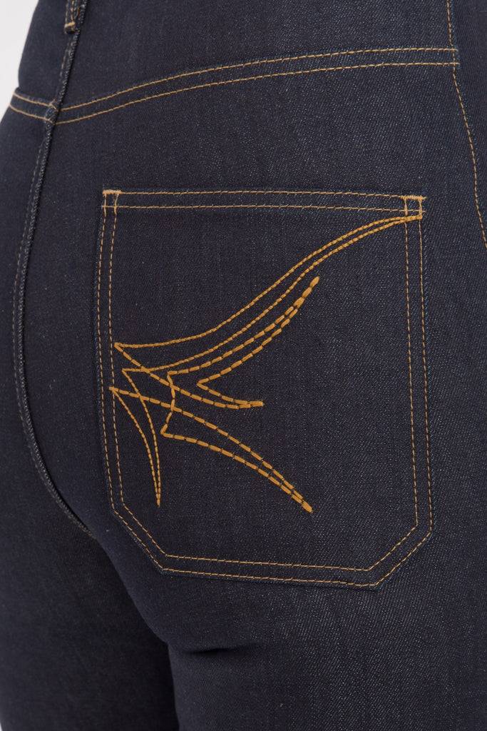 Queen Kerosin Authentic Selvedge Jeans «Red Selvedge» Jubiläumsangebot