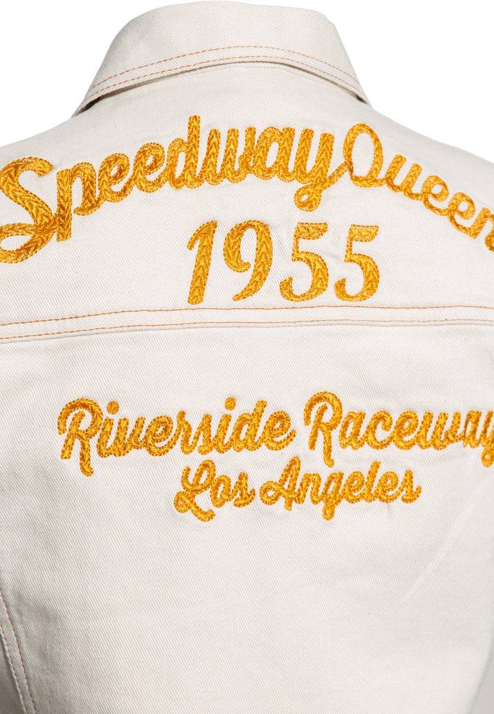 Queen Kerosin Jeans Weste «Speedway Queen» Lagerräumung