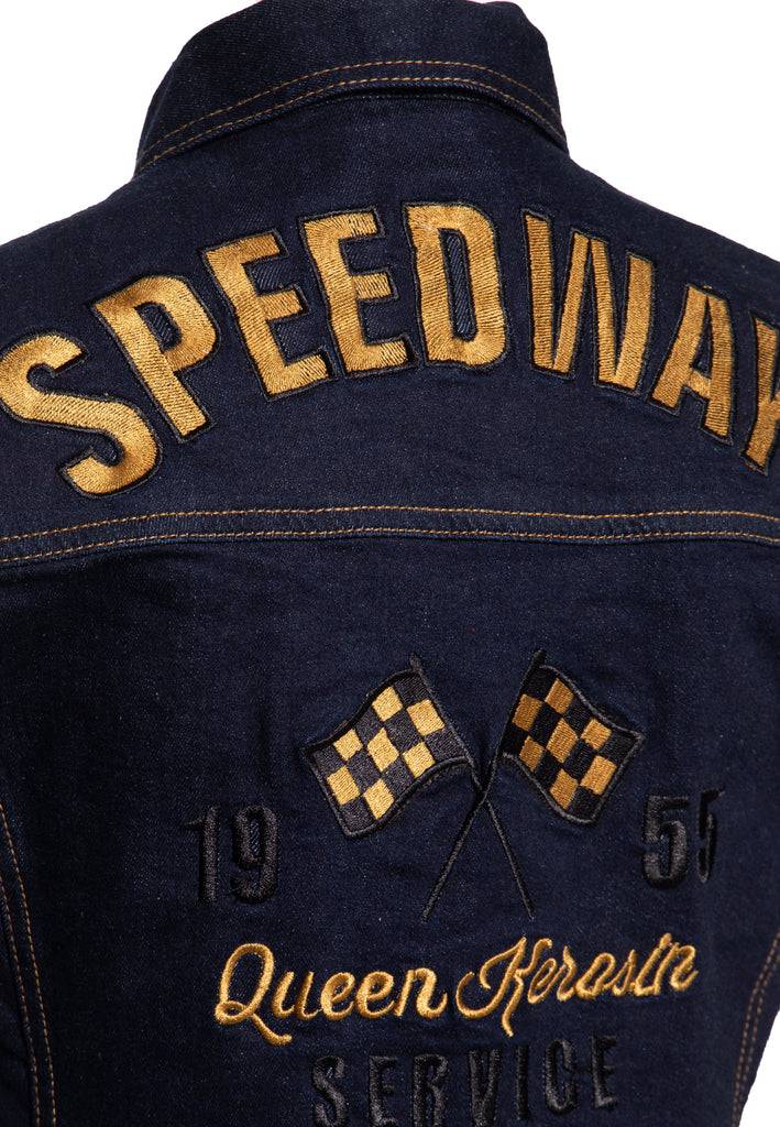 Queen Kerosin Jeans Weste «Speedway» Heißer Verkauf