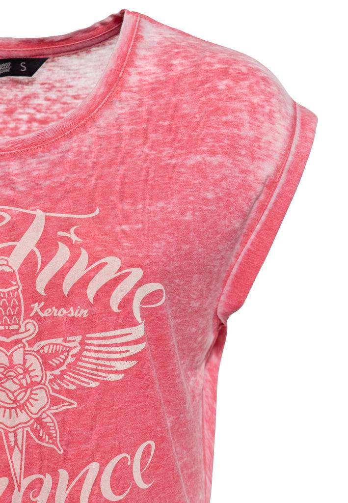 Queen Kerosin T-Shirt «No Time For Romance» Neuheiten