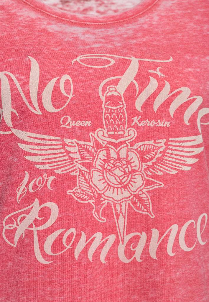Queen Kerosin T-Shirt «No Time For Romance» Neuheiten