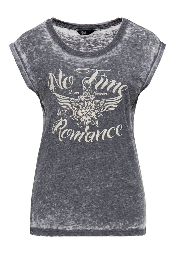 Queen Kerosin T-Shirt «No Time For Romance» Neuheiten