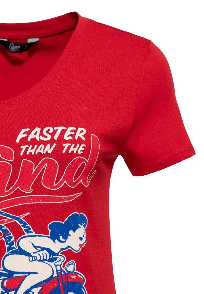 Queen Kerosin T-Shirt «Faster Than The Wind» Kauf eins, bekomm eins gratis