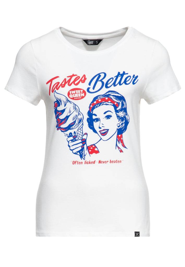Queen Kerosin T-Shirt «Tastes Better» VIP-Rabatte