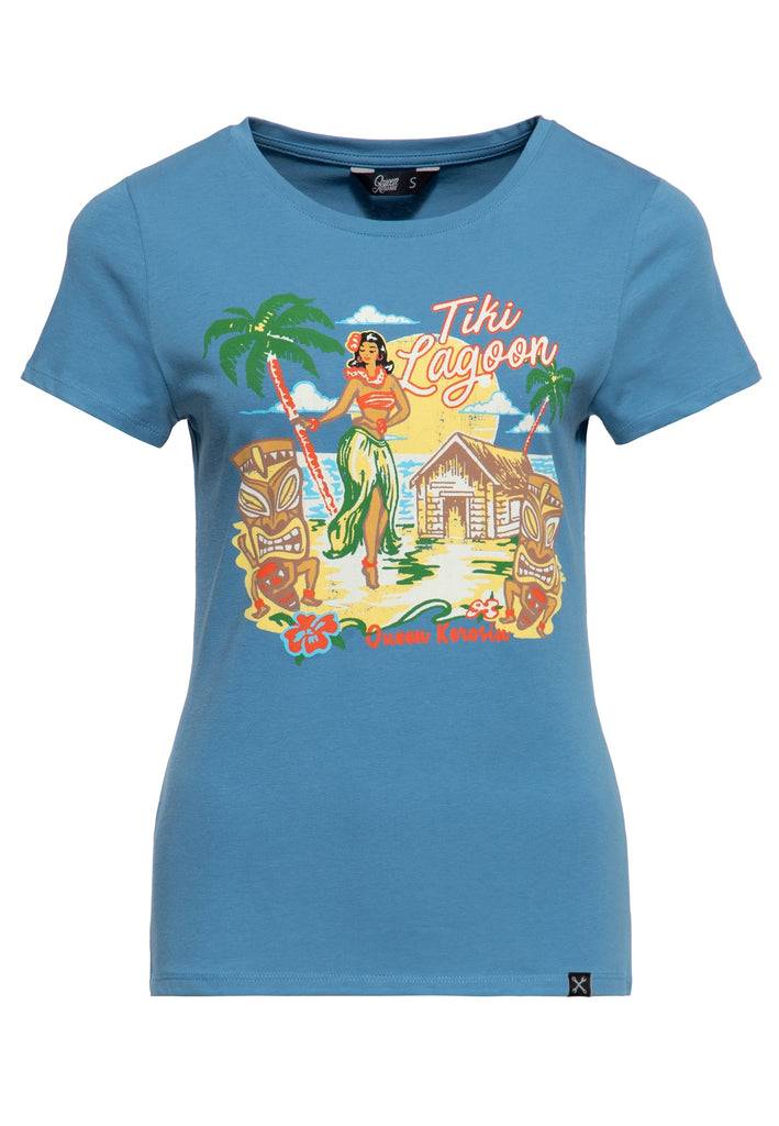 Queen Kerosin T-Shirt «Tiki Lagoon» Tiefpreis